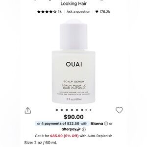 OUAI SCALP SERUM NEW IN BOX 60ml